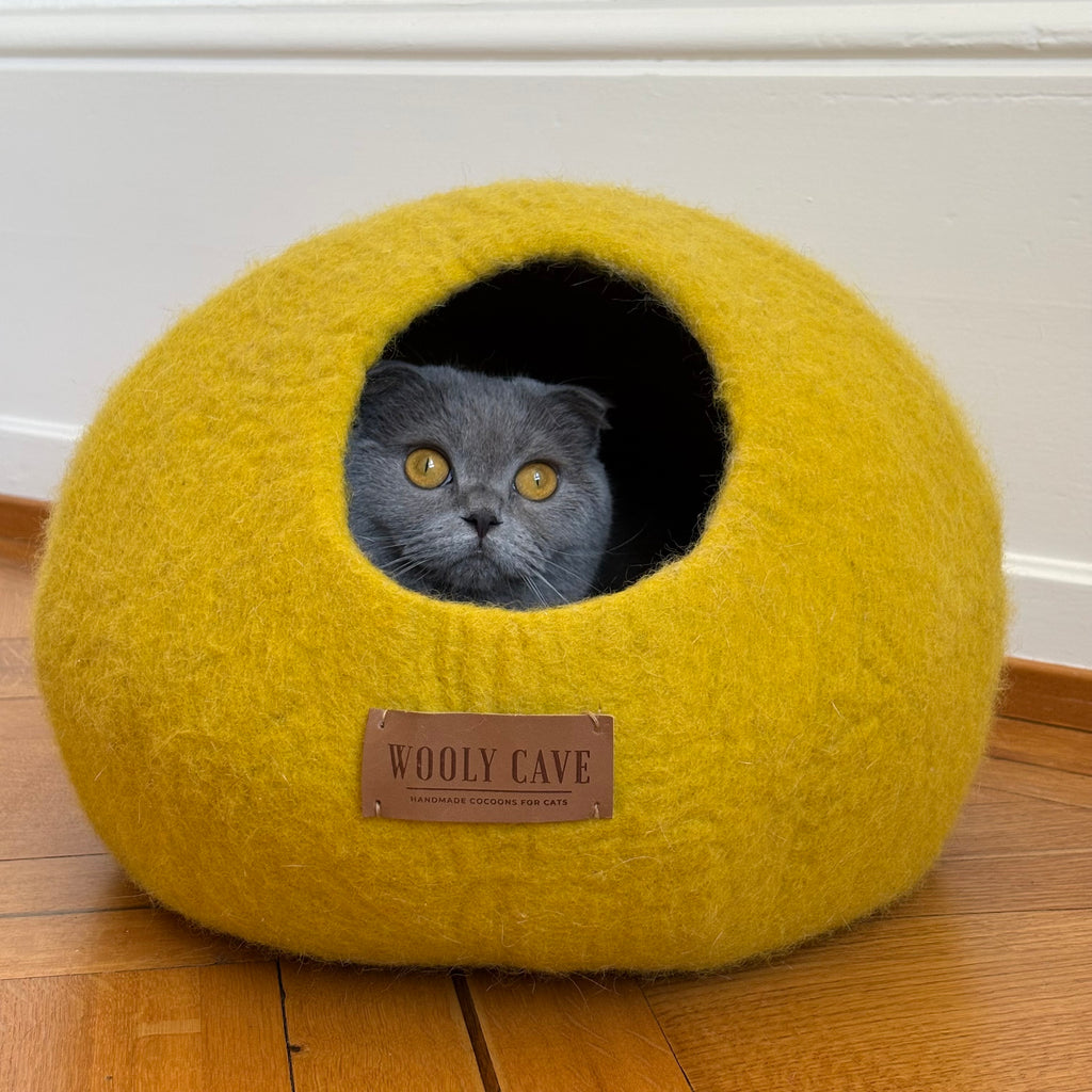 Hand-Felted Cat Cave