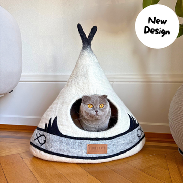 Cat cave Teepee collection Cat bed Woolycave