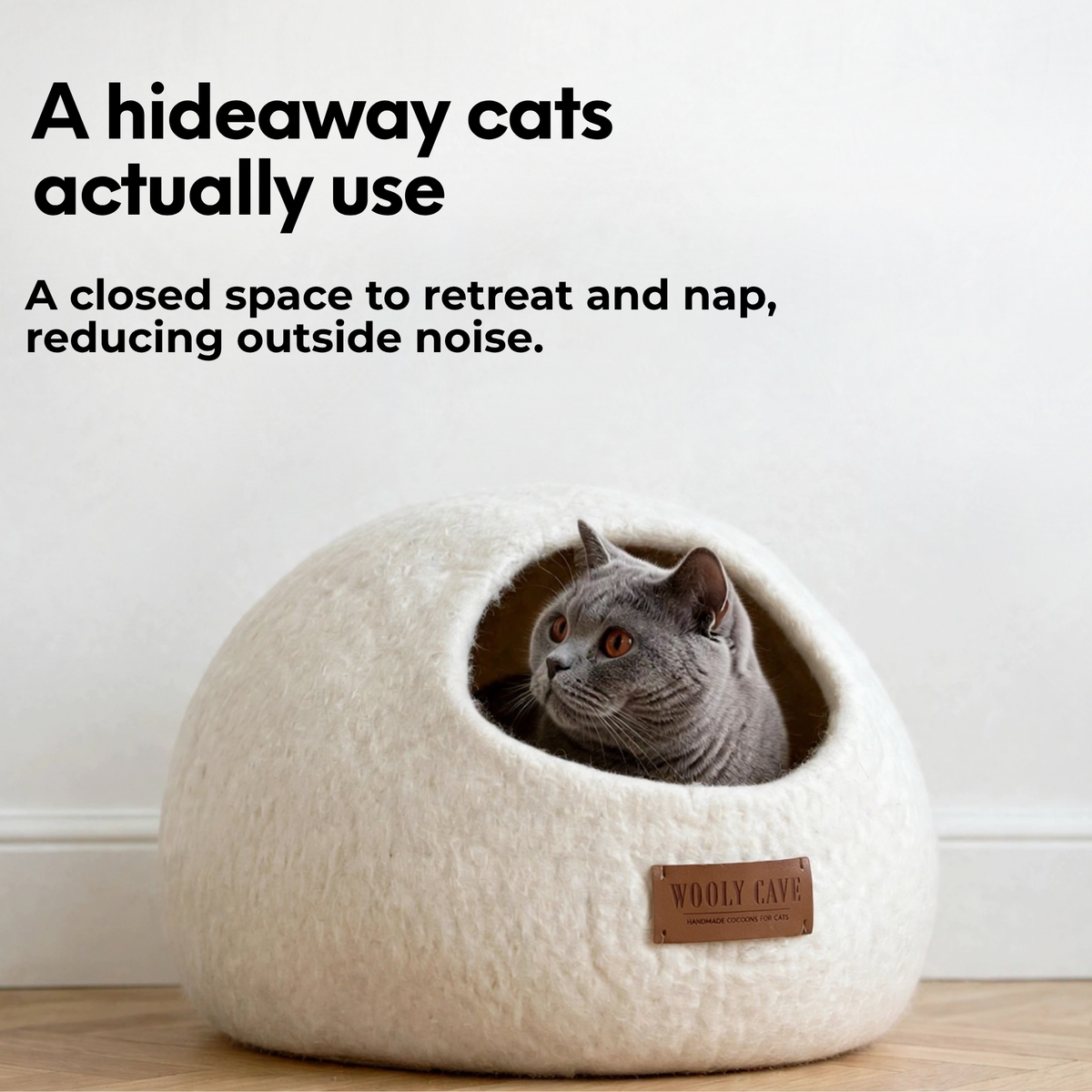 Hand-Felted Cat Cave